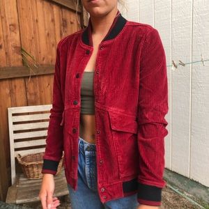 RVCA corduroy bomber jacket